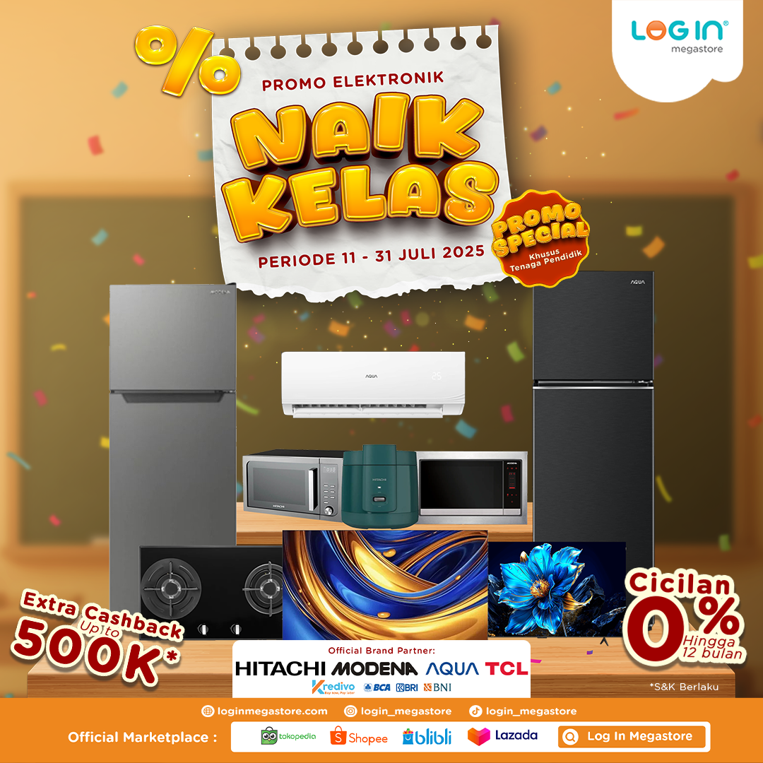 Banner JULI NAIK KELAS - Login Megastore